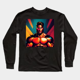 Spartan Strong 90's Vintage art Long Sleeve T-Shirt